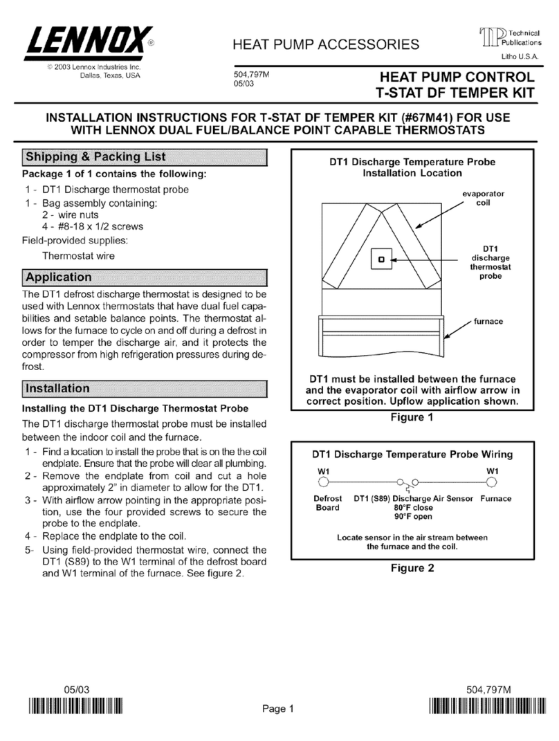 Lennox 67M41 installation instructions