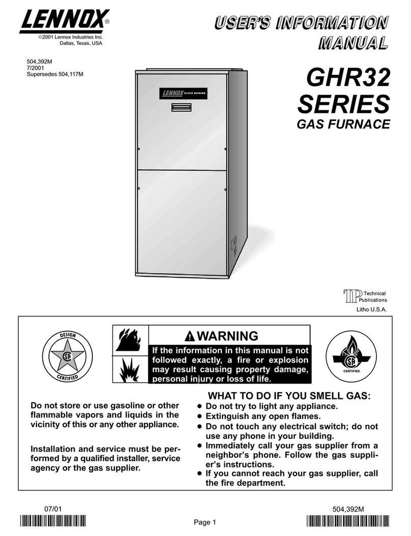 Lennox GHR32 Series Guide Lennox GHR32 Series Guide