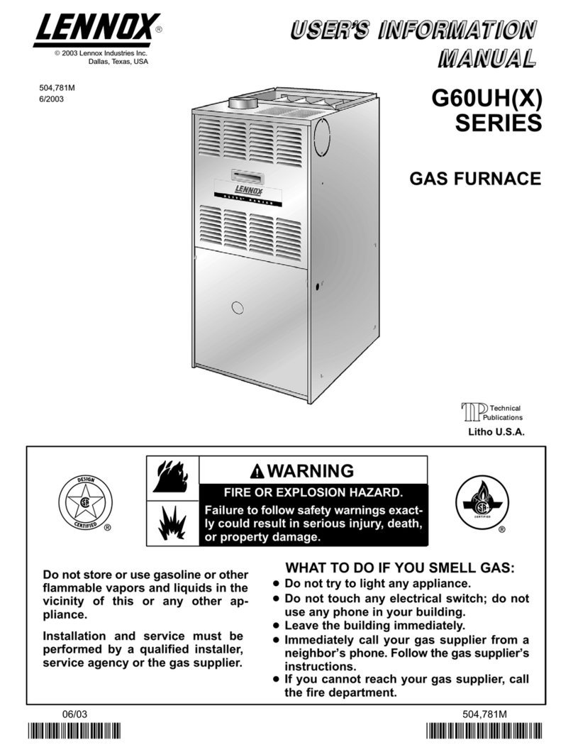 Lennox G60UHX Series Guide