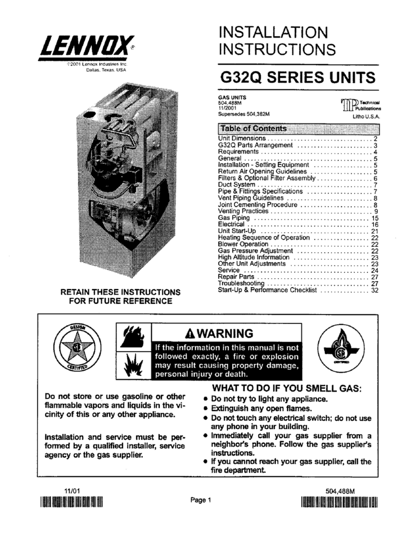 Lennox G32Q4-100 User manual