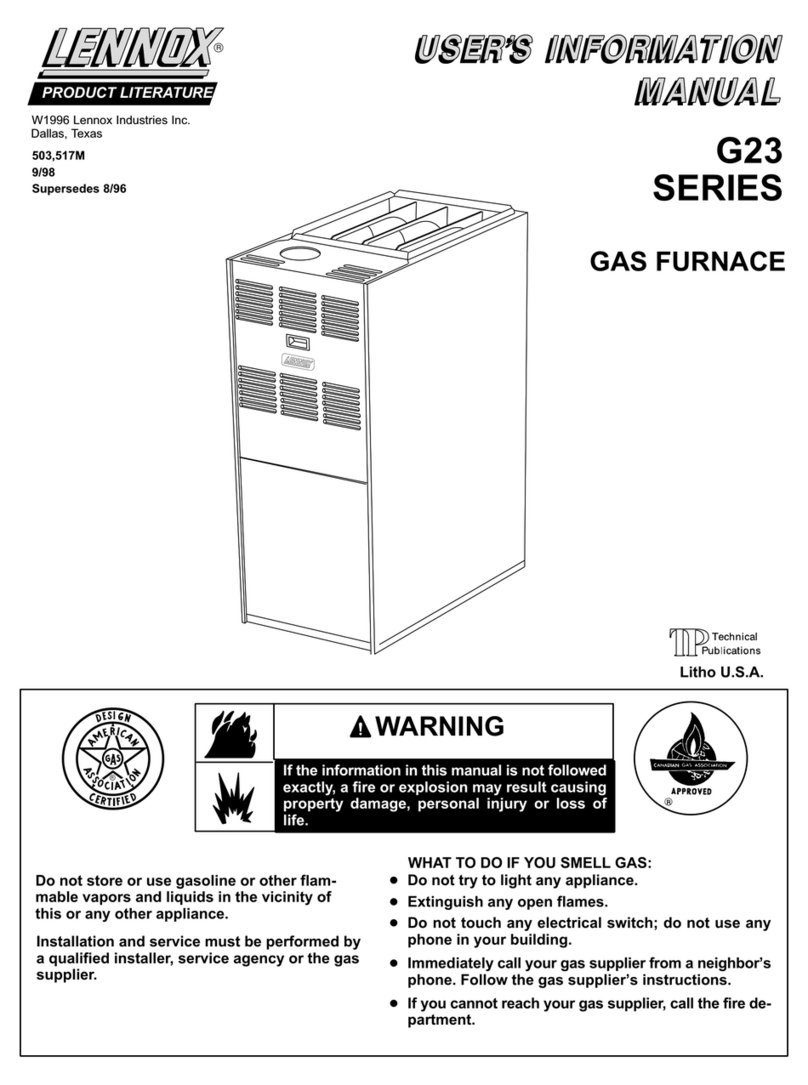 Lennox G23 Series Owner's manual
