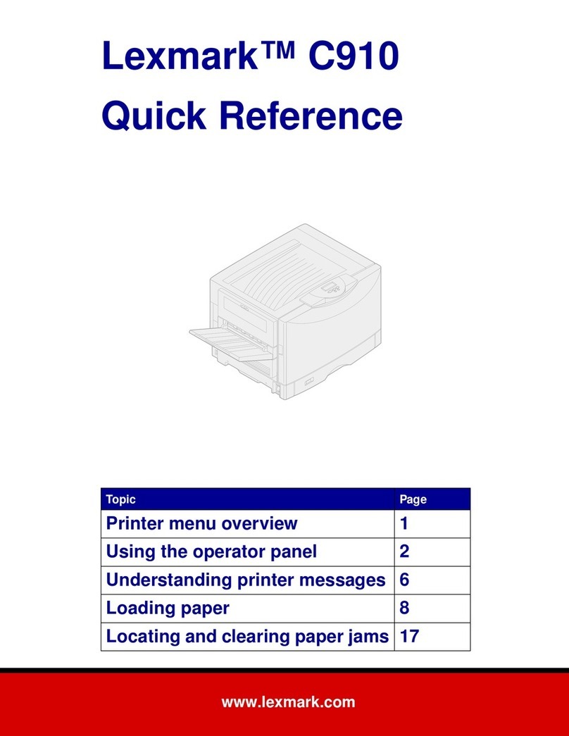 Lexmark C910 Finisher Quick reference guide