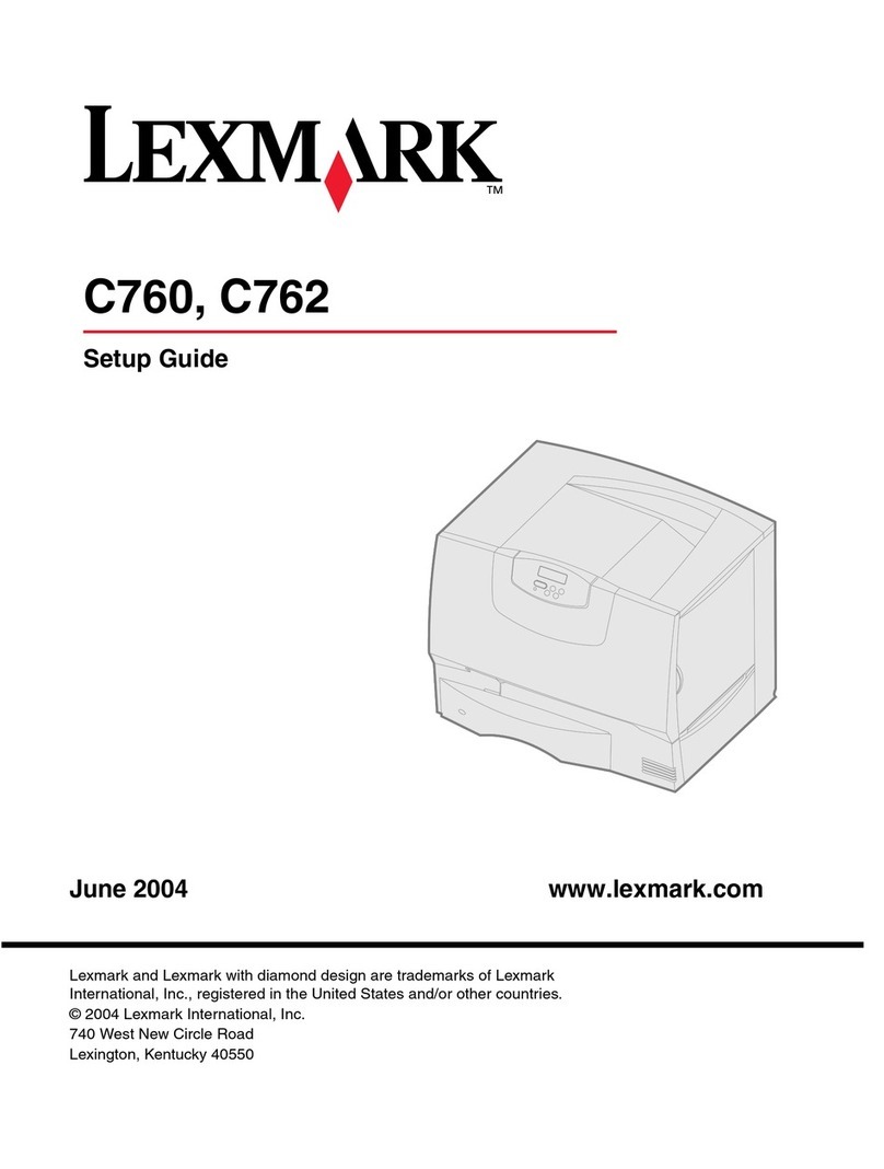 Lexmark C 762 User manual