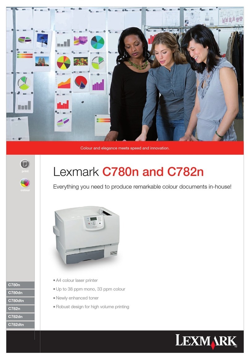 Lexmark C780N - Color Laser Printer User manual Lexmark C780N - Color Laser Printer User manual