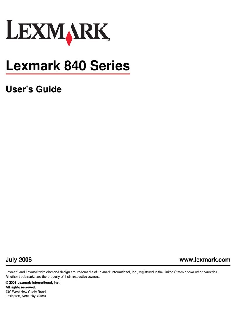 Lexmark 840 Series User manual