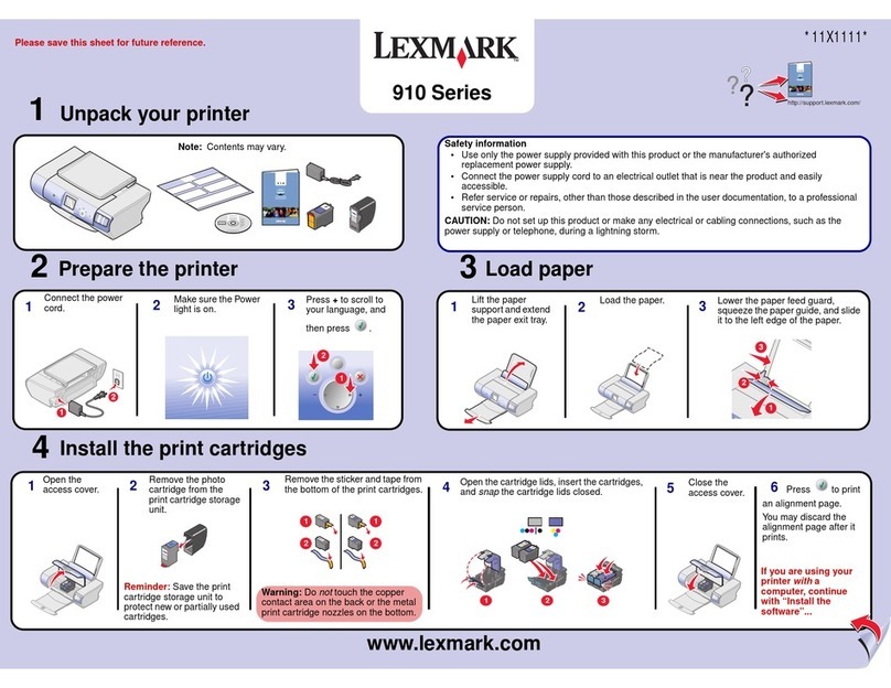 Lexmark 910 User manual