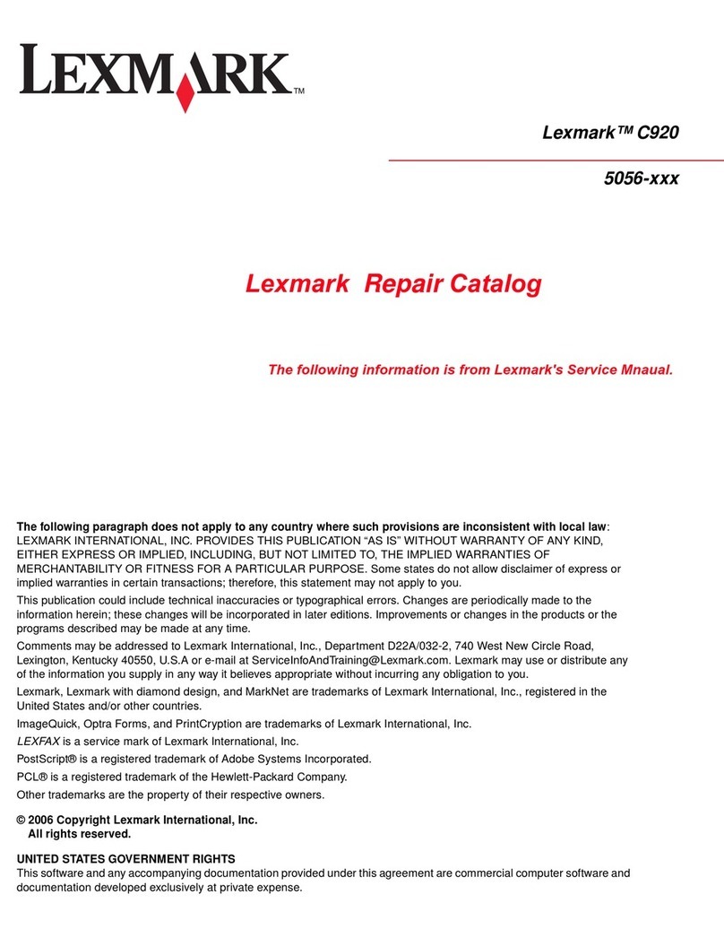 Lexmark 5056 Instruction Manual