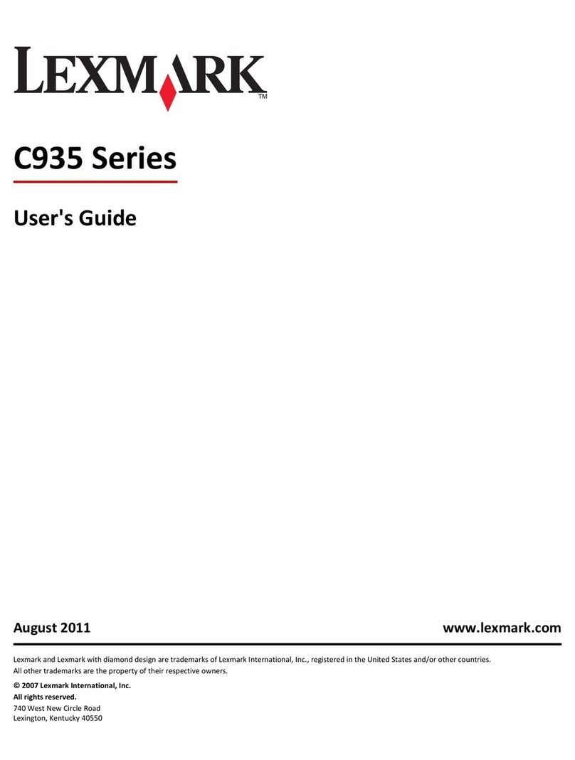 Lexmark C935 Series User manual