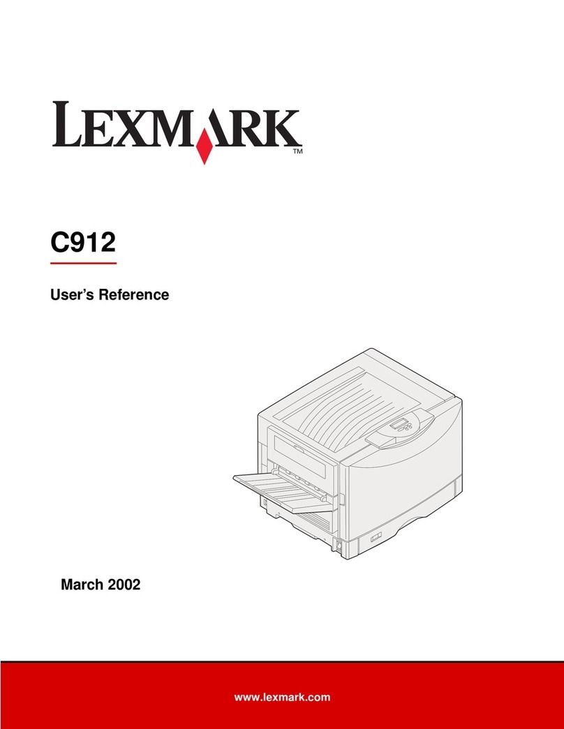 Lexmark C912 User reference guide