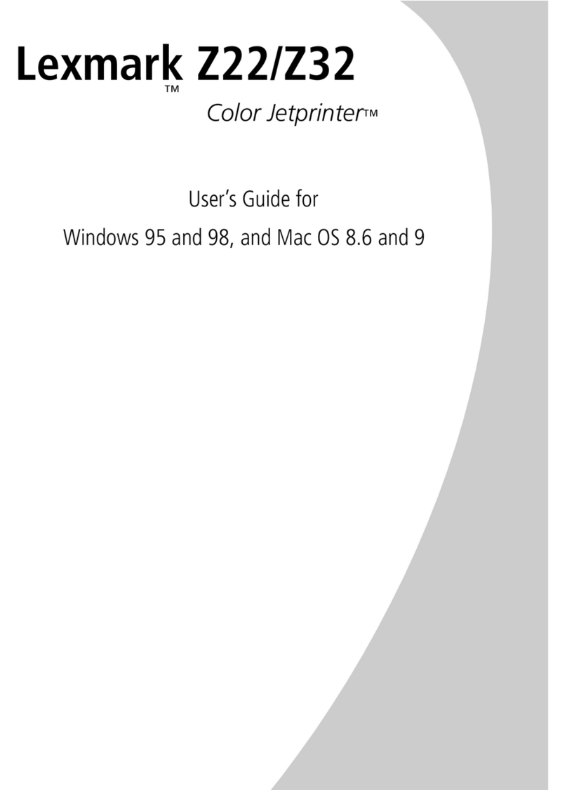 Lexmark Z22 User manual