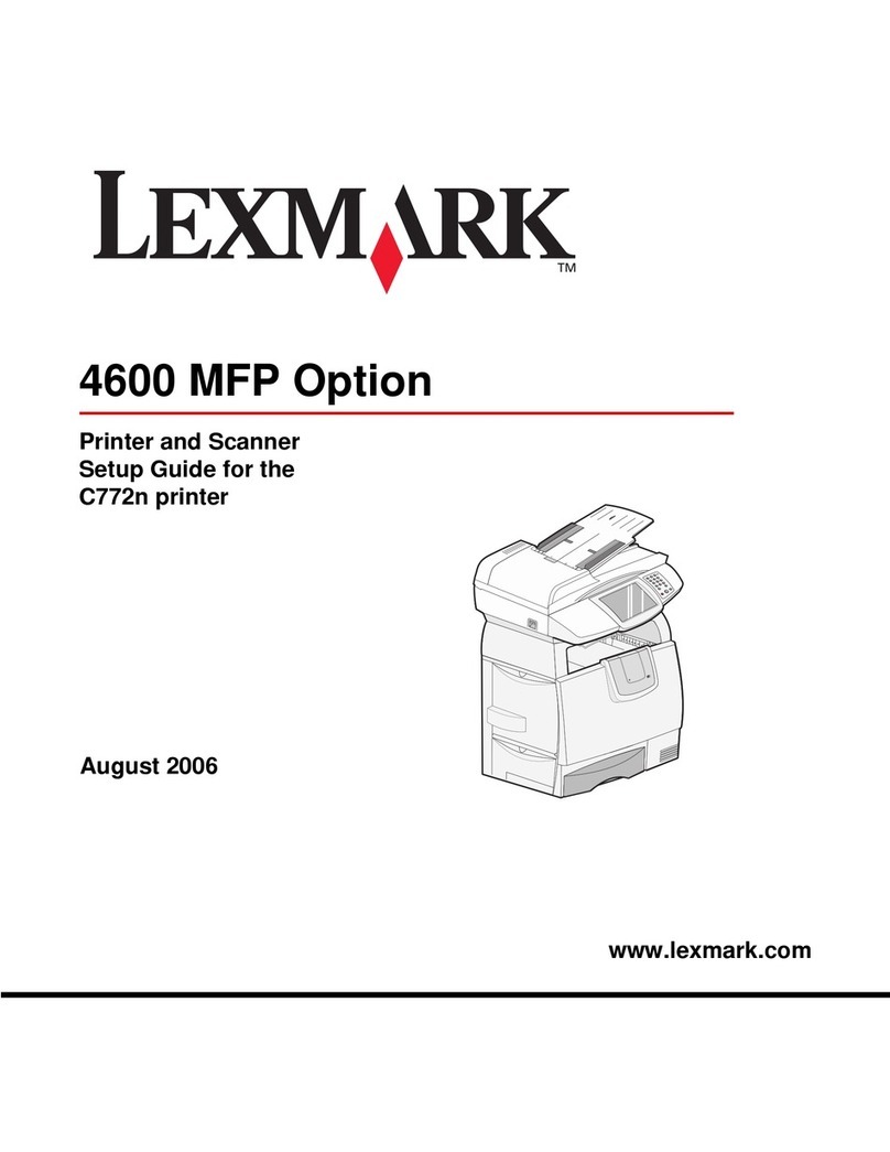 Lexmark C772N - 4600 Mfp Option User manual