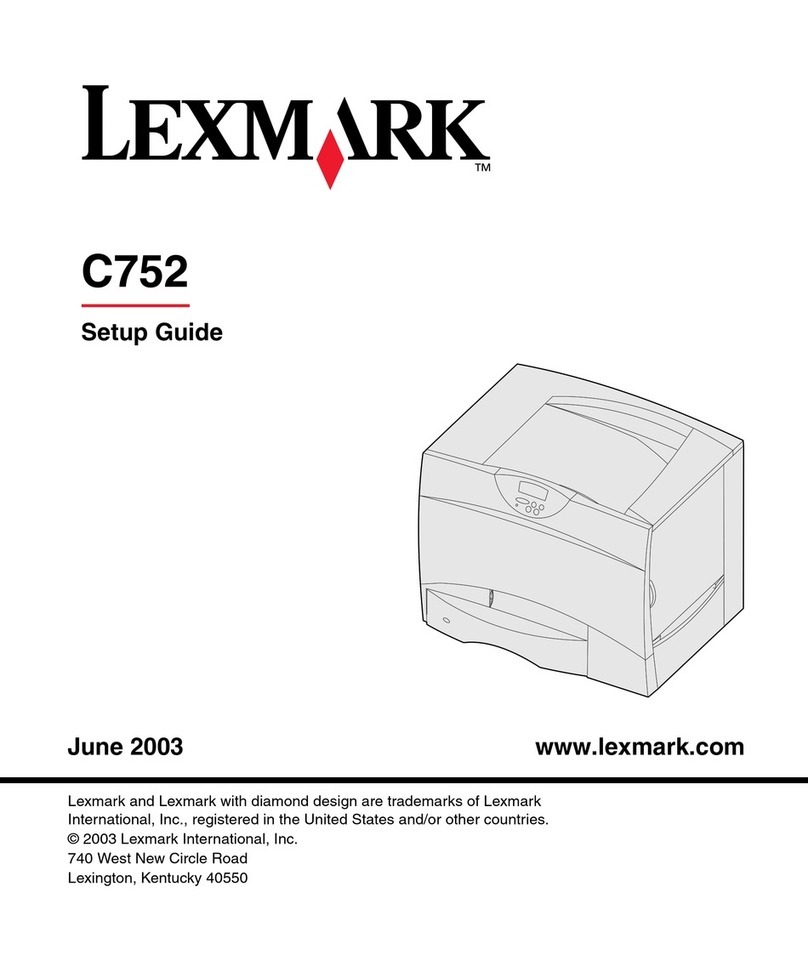 Lexmark C 752 User manual