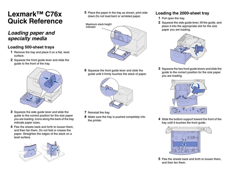 Lexmark C76X User manual Lexmark C76X User manual