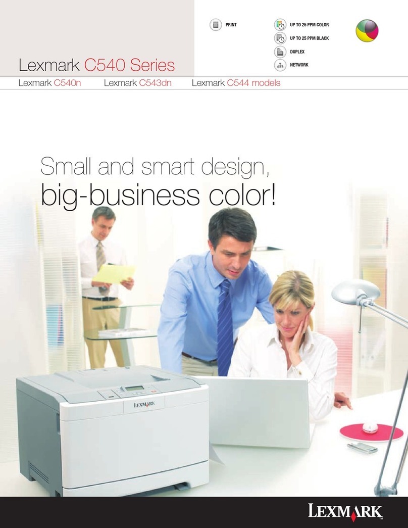 Lexmark C540 User manual