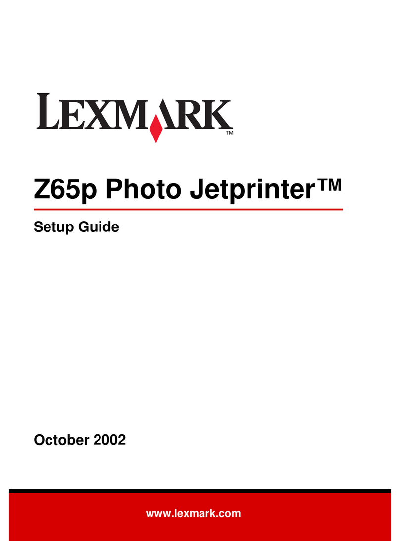 Lexmark Z65p User manual