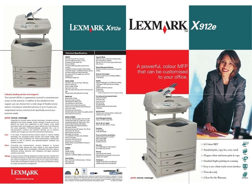 Lexmark X912e brochure