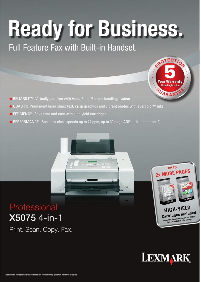 Lexmark X5075 User manual