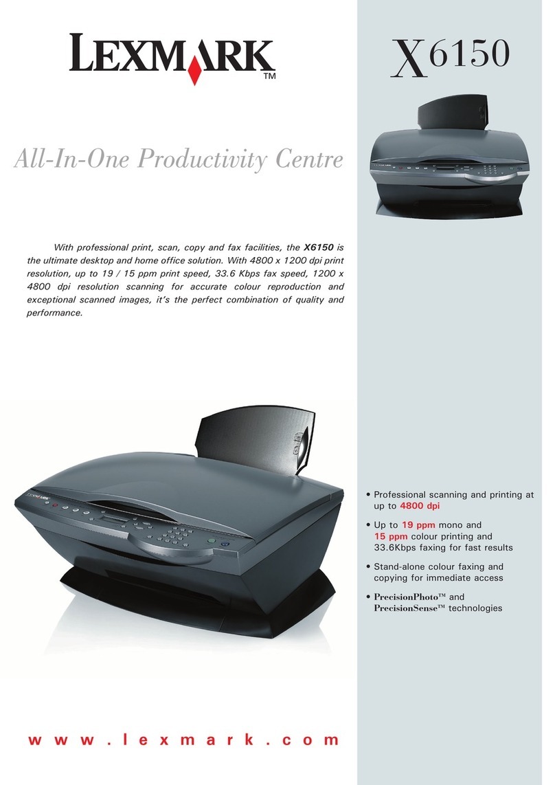 Lexmark X6150 Product sheet