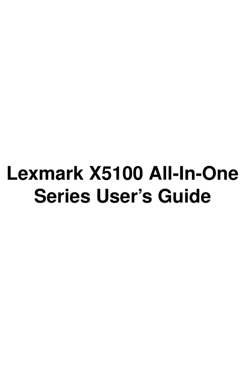 Lexmark X5100 Series user guide
