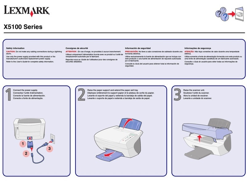 Lexmark X5100 Series User manual