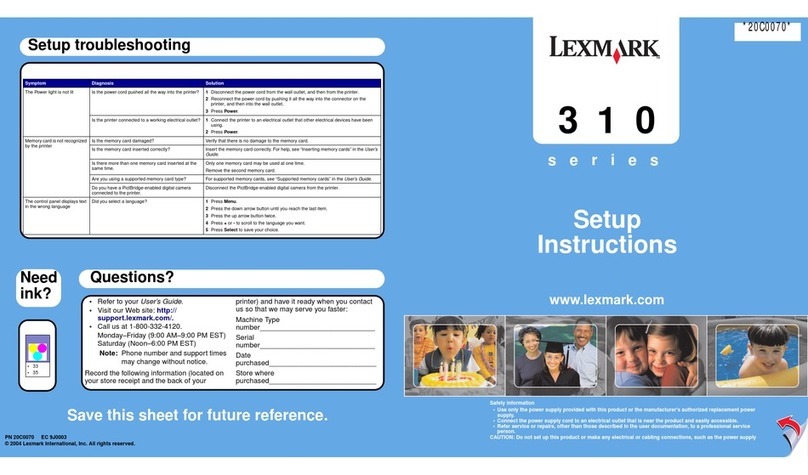 Lexmark 310 Series Manual
