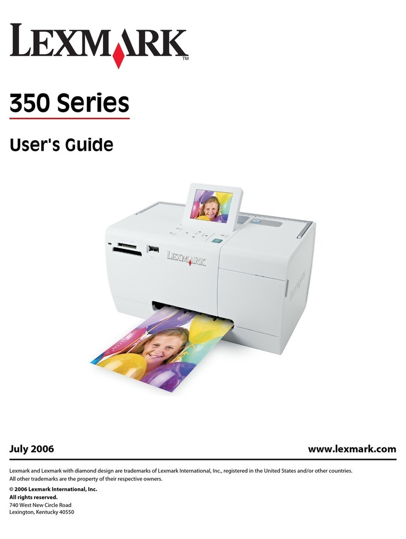 Lexmark 350 User manual