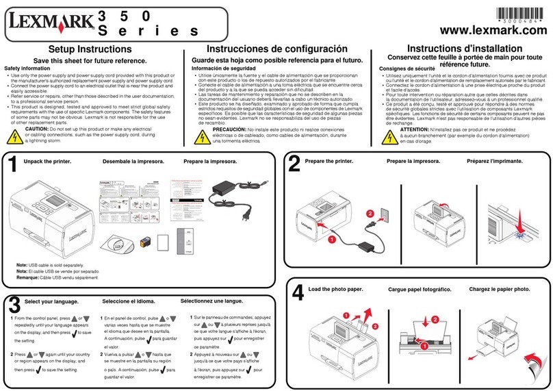 Lexmark 350 User manual