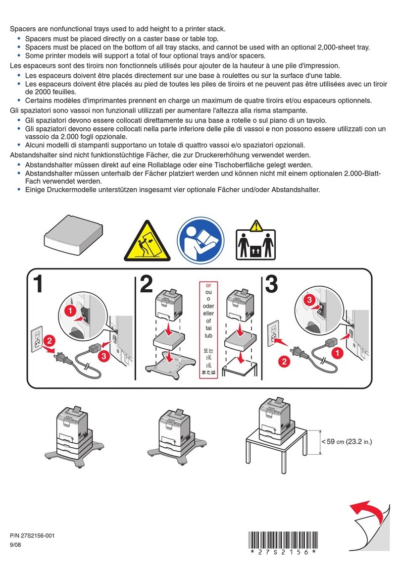 Lexmark 25A0450 - C 736N Color Laser Printer User manual
