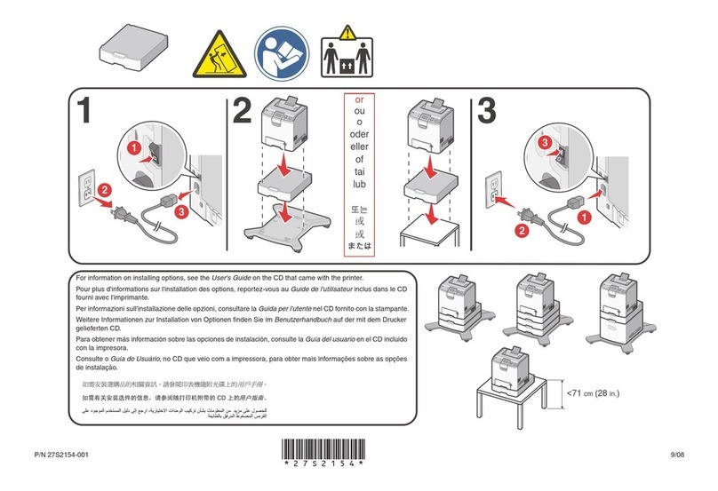 Lexmark 25A0450 - C 736N Color Laser Printer User manual