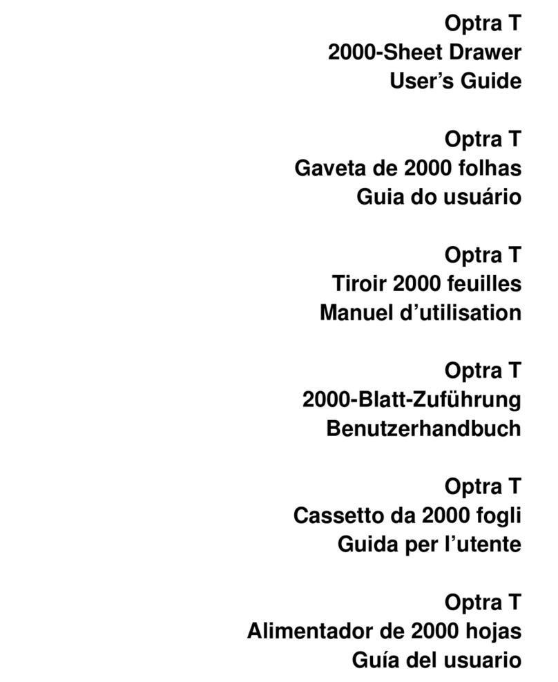 Lexmark 2000-Sheet Drawer Optra T User manual