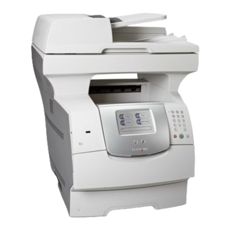 Lexmark X644E - With Modem Taa/gov User manual
