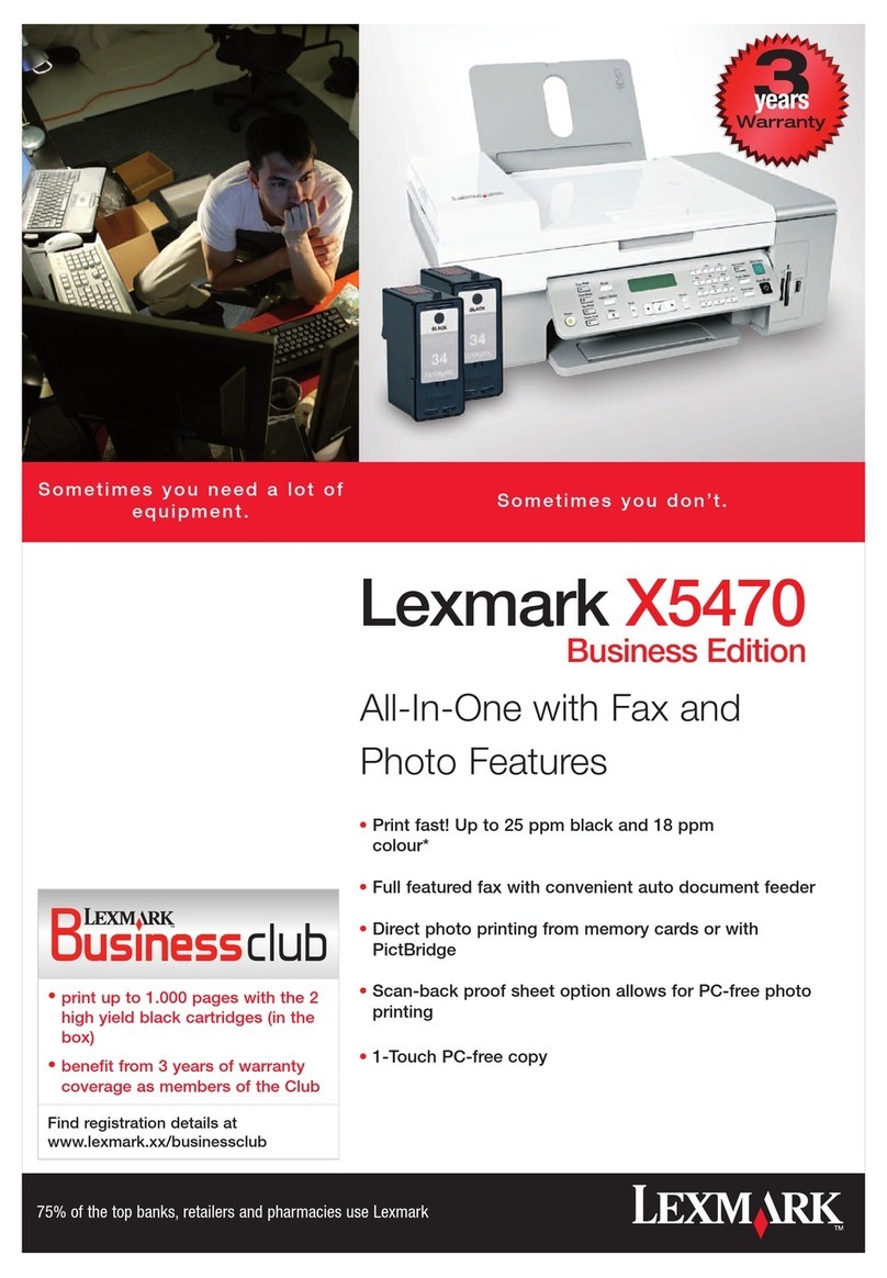 Lexmark X5470 Features