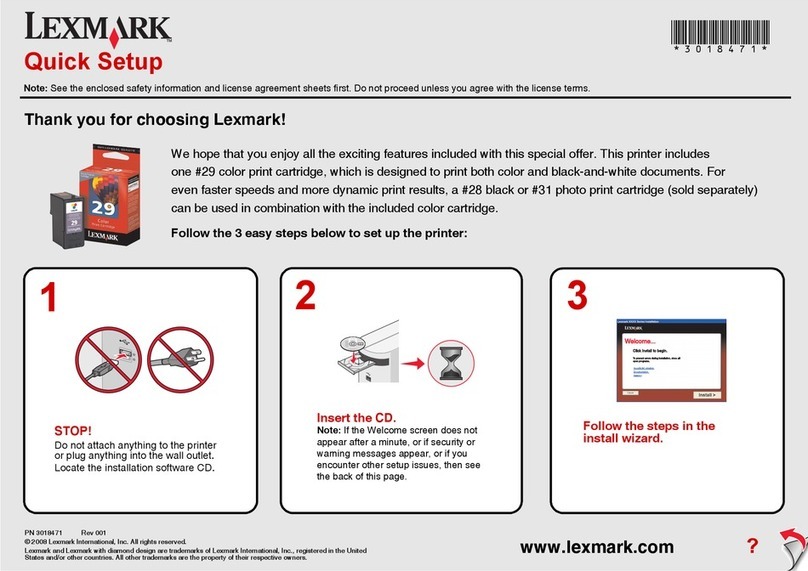 Lexmark X5400 Series Specification sheet