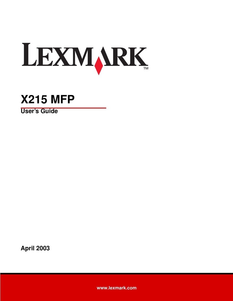 Lexmark X215 MFP user guide