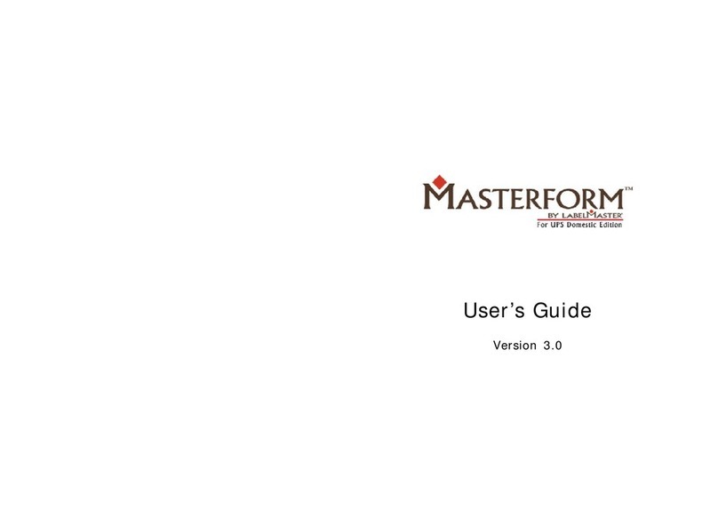 Labelmaster Masterform 3.0 user guide Labelmaster Masterform 3.0 user guide
