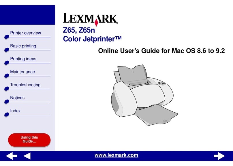 Lexmark Z65n User manual