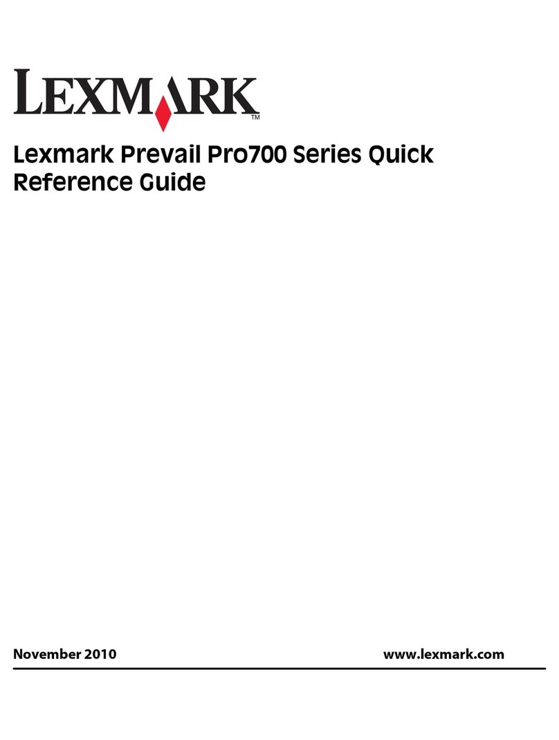 Lexmark PRO700 User manual Lexmark PRO700 User manual