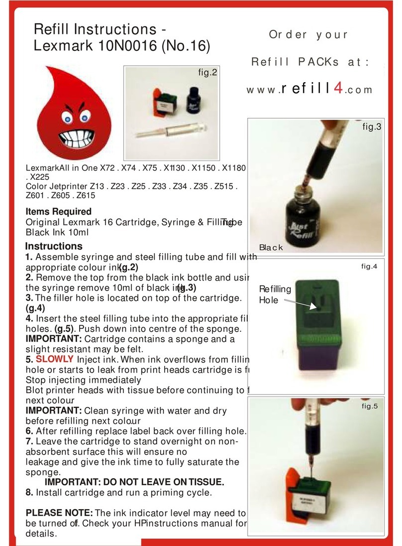 Lexmark 10N0016 Refill instructions