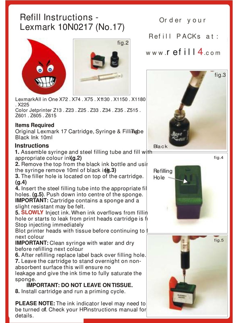 Lexmark 10N0217 Refill instructions