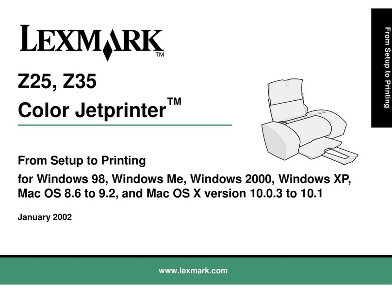 Lexmark Z35 User manual