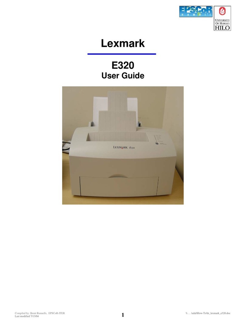 Lexmark E320 User manual