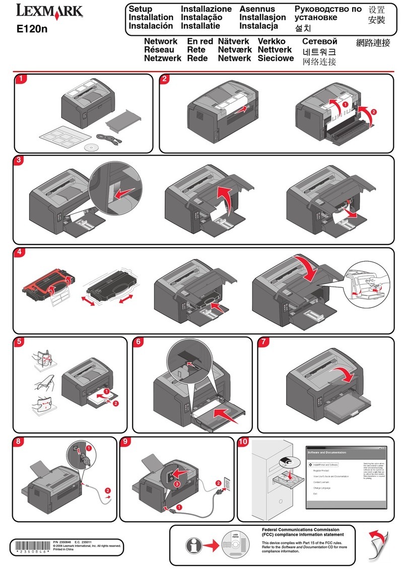 Lexmark E120n Operating and safety instructions