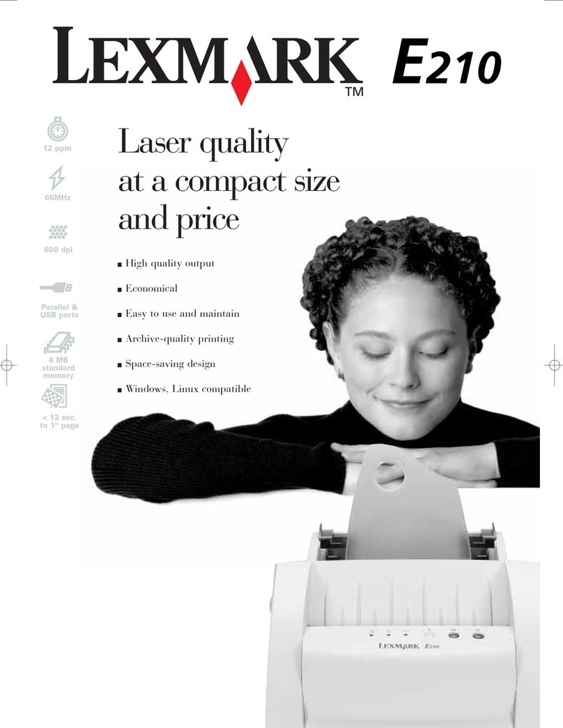 Lexmark E210 User manual Lexmark E210 User manual