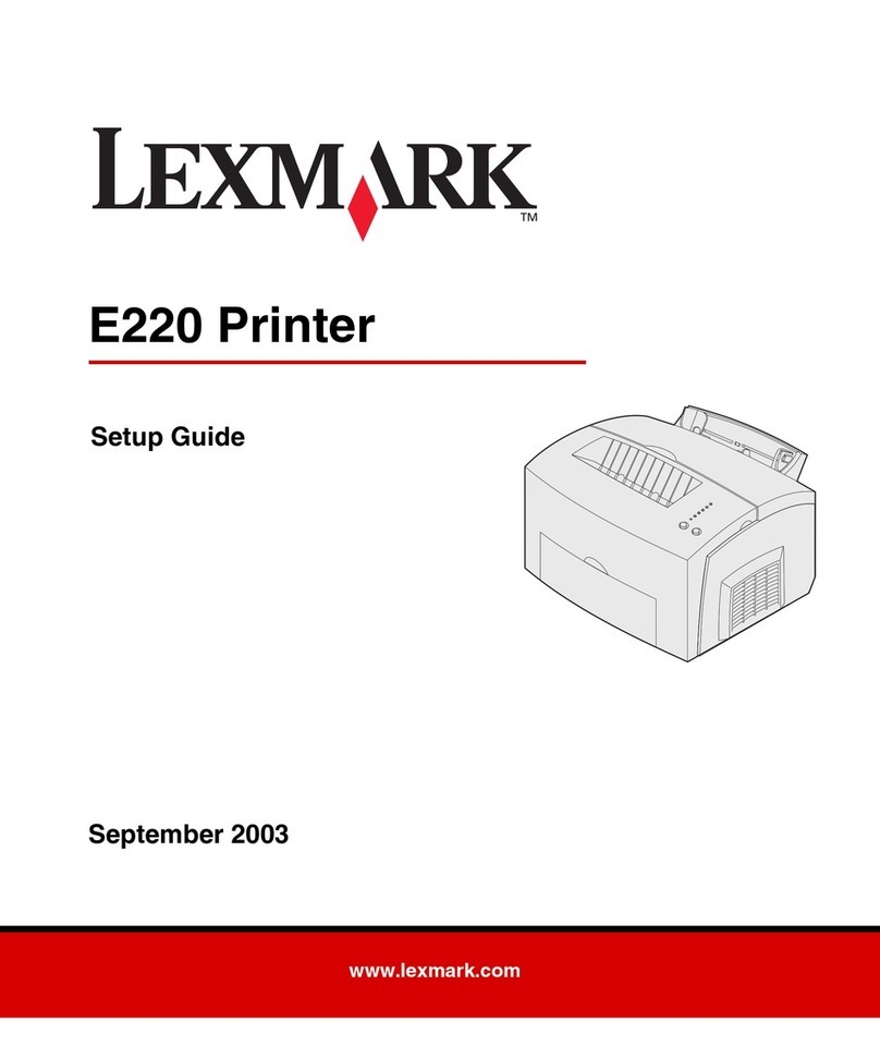 Lexmark E 220 User manual Lexmark E 220 User manual