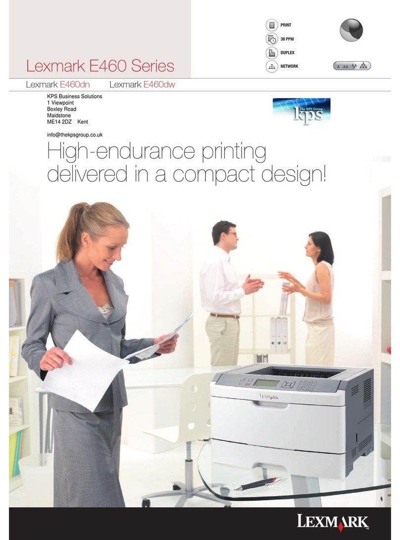 Lexmark E460 Series User manual Lexmark E460 Series User manual