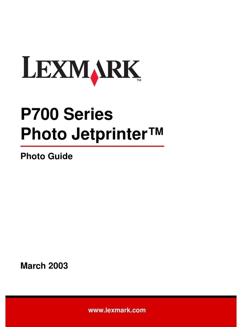 Lexmark P700 User manual