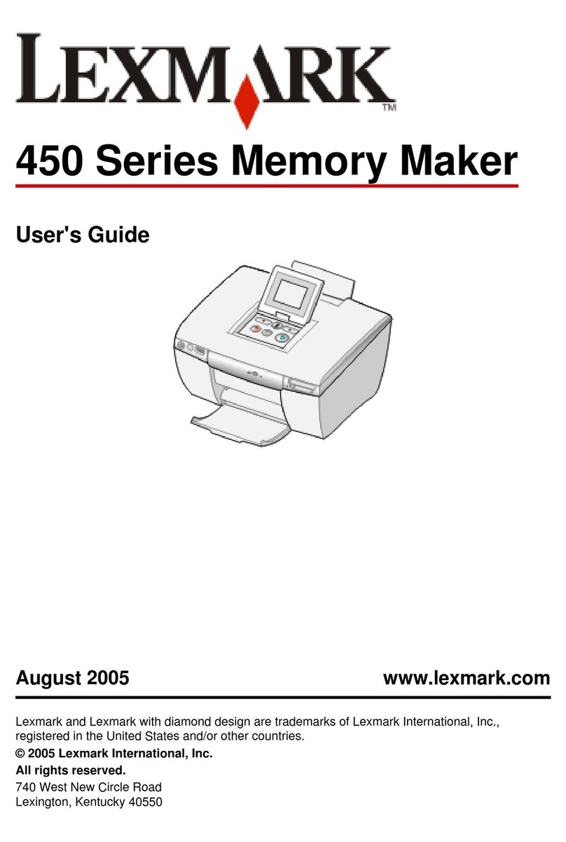 Lexmark P 450 User manual
