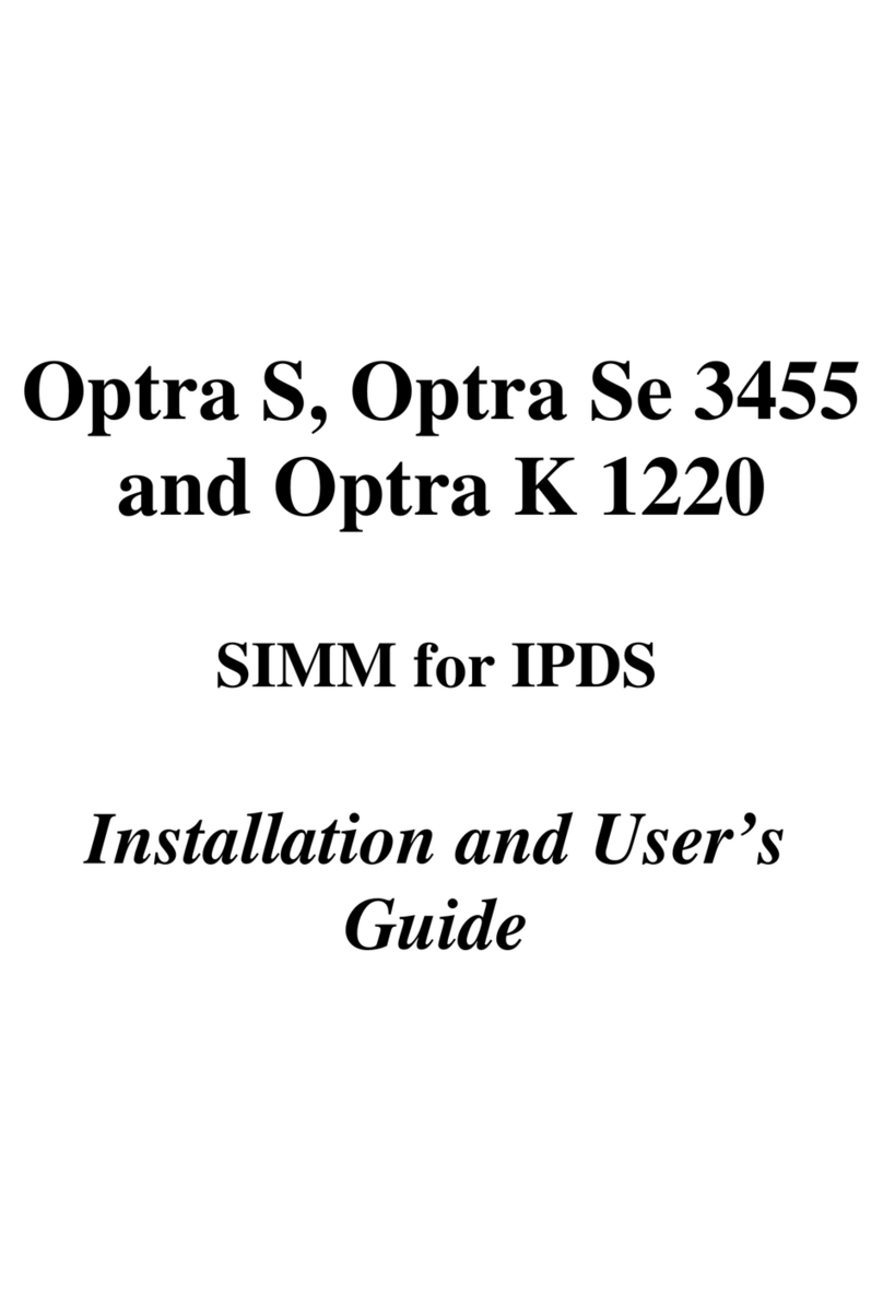 Lexmark Optra K 1220 Installation and user guide