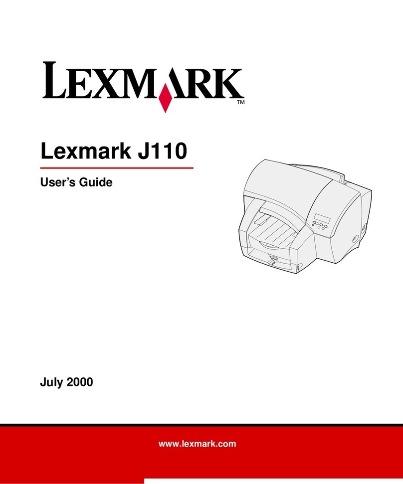 Lexmark J 110 User manual