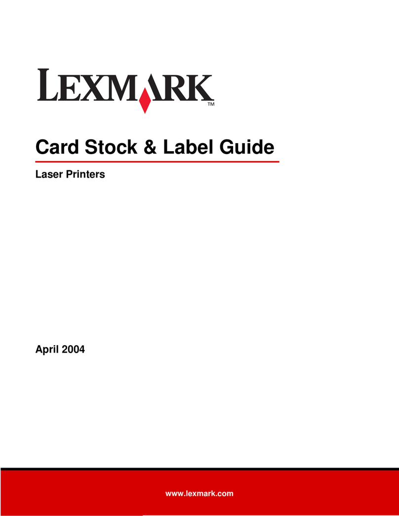 Lexmark Laser Printers User manual